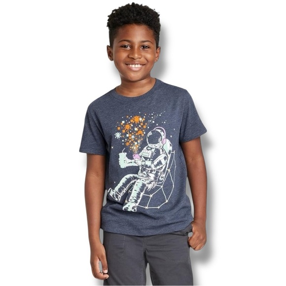 Cat & Jack | Short Sleeve Graphic Tee (M) 🧑‍🚀 - Picture 1 of 4
